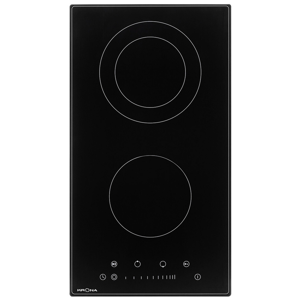 Изображение товара Варочная панель Krona Laurel 30 BL 2 конфорки с сенсорным управлением Изображение товара Варочная панель Krona Laurel 30 BL 2 конфорки с сенсорным управлением