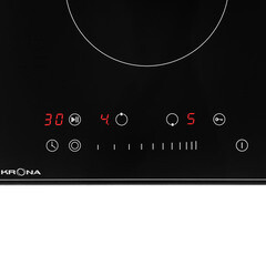 Варочная панель электрическая Krona Laurel 30 2 конфорки черная - фото 3