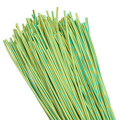 Трубка термоусадочная EKF PROxima ТУТ 2/1 мм 1 м желто-зеленая (200 шт.) - фото 2