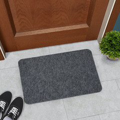 Коврик грязезащитный ФлорТ латекс Офис 60х40 см серый - фото 2