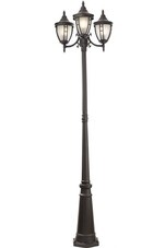 Светильник садово-парковый Outdoor Rivoli черный 2150 мм Е27 180 Вт IP44 (O026FL-03B)