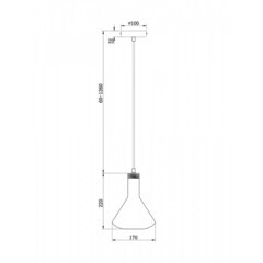 Светильник подвесной Freya Lizia Е14 40 Вт 2,6 кв.м черный/золото IP20 (FR8010PL-01GB) - фото 3
