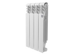 Изображение товара Радиатор алюминиевый Royal Thermo Revolution 500 мм 4 секции 1" боковое подключение белый