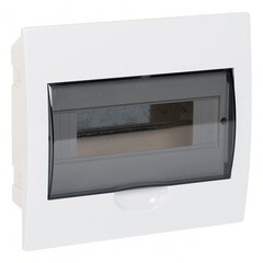 Щит распределительный встраиваемый EKF PROxima ЩРВ-П-10 пластиковый IP41 221х246х90 мм 10 модулей прозрачная дверь - фото 1