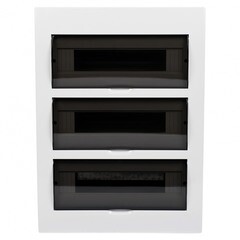 Щит распределительный встраиваемый EKF PROxima ЩРВ-П-45 пластиковый IP41 505х365х110 мм 45 модулей прозрачная дверь - фото 2