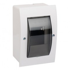 Изображение товара Щит распределительный встраиваемый EKF PROxima ЩРВ-П-3 пластиковый IP41 150х95х60 мм 3 модуля прозрачная дверь