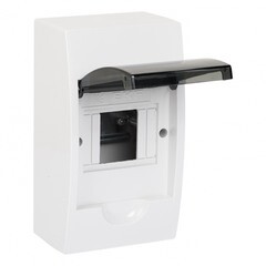 Щит распределительный навесной EKF PROxima ЩРН-П-4 пластиковый IP41 205х117х100 мм 4 модуля прозрачная дверь - фото 3