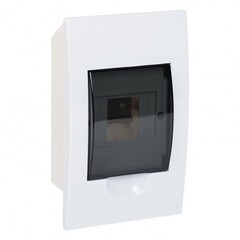 Изображение товара Щит распределительный встраиваемый EKF PROxima ЩРВ-П-4 пластиковый IP41 221х136х90 мм 4 модуля прозрачная дверь