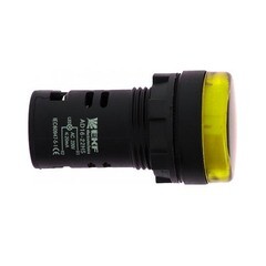 Лампа сигнальная EKF PROxima AD16-16HS 230 В IP54 пластиковая желтая (ledm-ad16-16-y) - фото 2