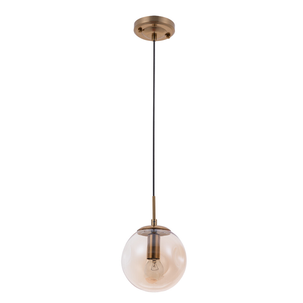 Изображение товара Подвесной светильник Arte Lamp Tureis E14 60 Вт стекло платформа оранжевый