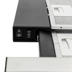 Кухонная вытяжка встраиваемая Krona Kamilla slim 600 Black/Inox (2 мотора) 60 см черная/нержавеющая сталь - фото 6