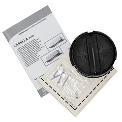 Кухонная вытяжка встраиваемая Krona Kamilla slim 600 Black/Inox (2 мотора) 60 см черная/нержавеющая сталь - фото 4