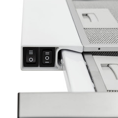 Кухонная вытяжка встраиваемая Krona Kamilla slim 600 Inox ( 2 мотора) 60 см белая/нержавеющая сталь - фото 8