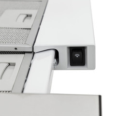 Кухонная вытяжка встраиваемая Krona Kamilla slim 600 Inox ( 2 мотора) 60 см белая/нержавеющая сталь - фото 7