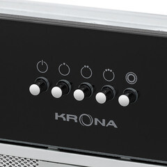 Кухонная вытяжка встраиваемая Krona Kate 600 Glass Black PB K 60 см черная - фото 6
