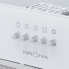 Кухонная вытяжка встраиваемая Krona Sintia 600 White PB 60 см белая - фото 11