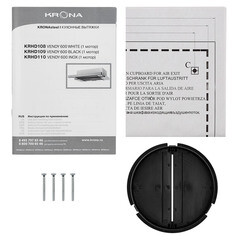 Кухонная вытяжка встраиваемая Krona Vendy 600 White (1 мотор) 60 см белая - фото 3