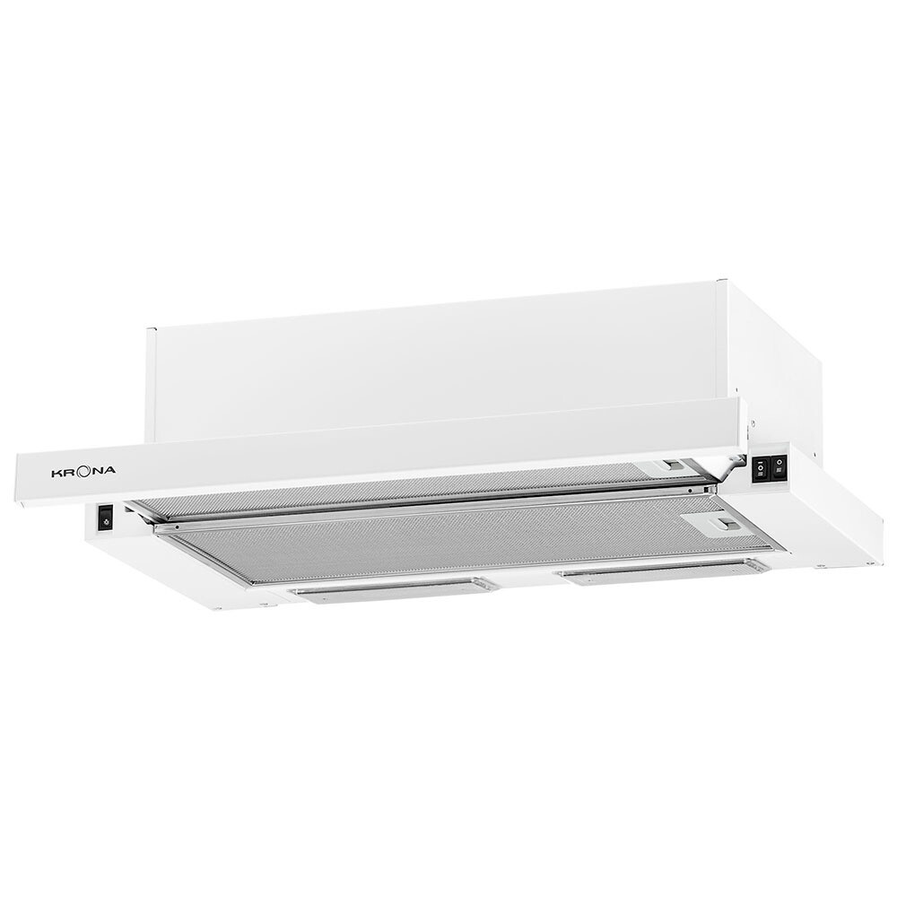Изображение товара Кухонная вытяжка встраиваемая Krona Vittoria 600 White PB 60 см белая Изображение товара Кухонная вытяжка встраиваемая Krona Vittoria 600 White PB 60 см белая