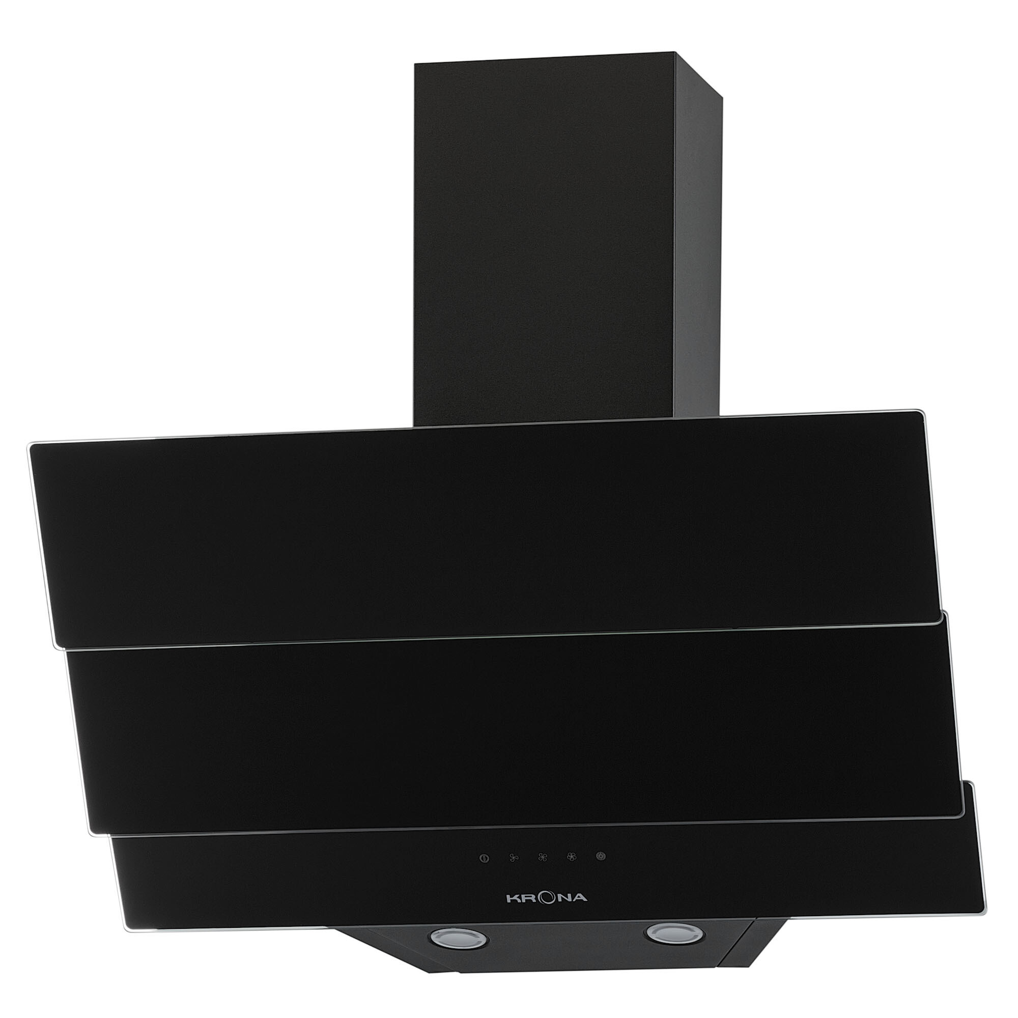 Кухонная вытяжка наклонная Krona Aurora 600 Black S 60 см черная