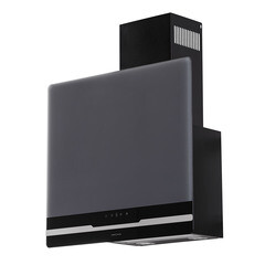 Кухонная вытяжка наклонная Krona Domenika 600 Black/Inox S 60 см черная/нержавеющая сталь - фото 1