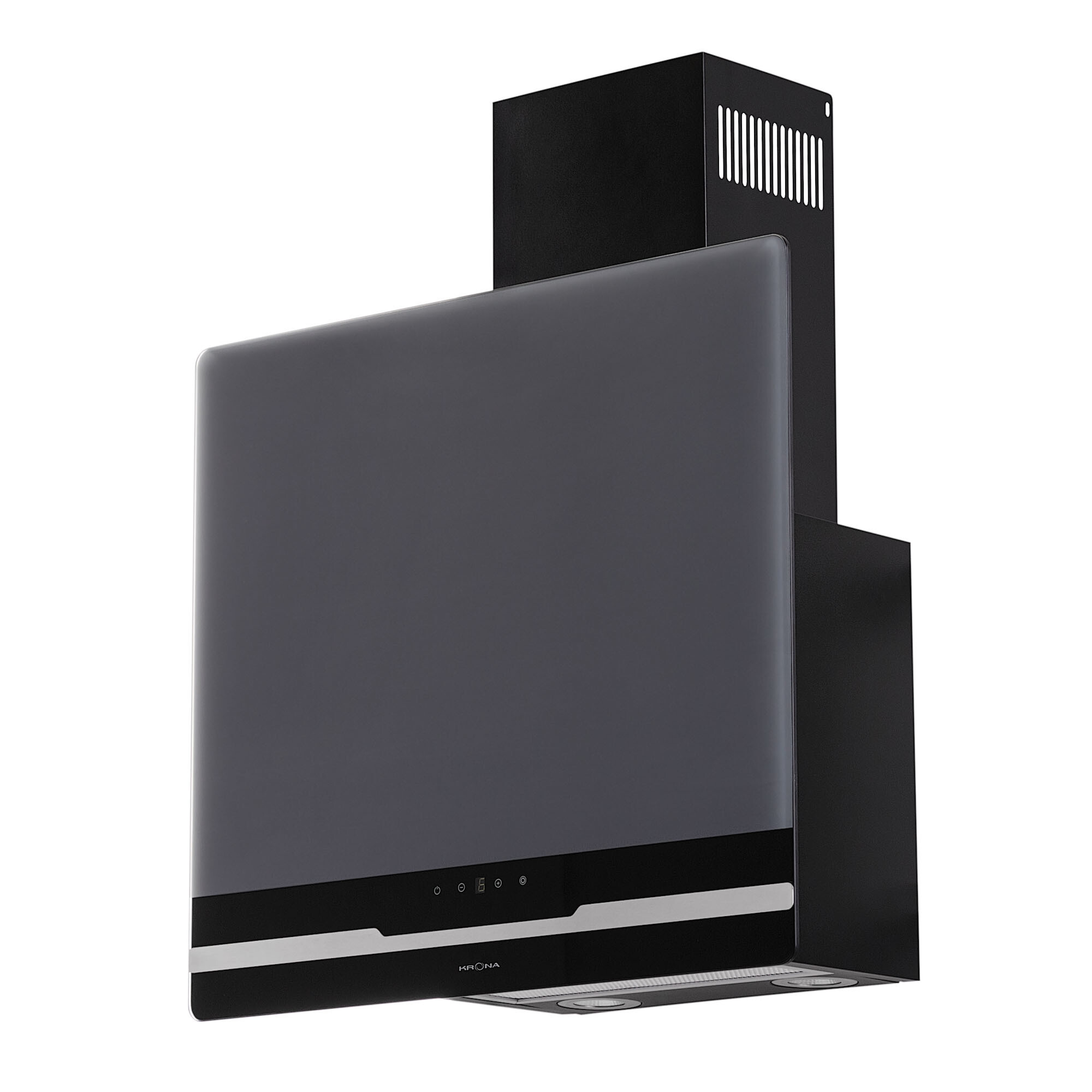 Изображение товара Кухонная вытяжка наклонная Krona Domenika 600 Black/Inox S 60 см черная/нержавеющая сталь Изображение товара Кухонная вытяжка наклонная Krona Domenika 600 Black/Inox S 60 см черная/нержавеющая сталь