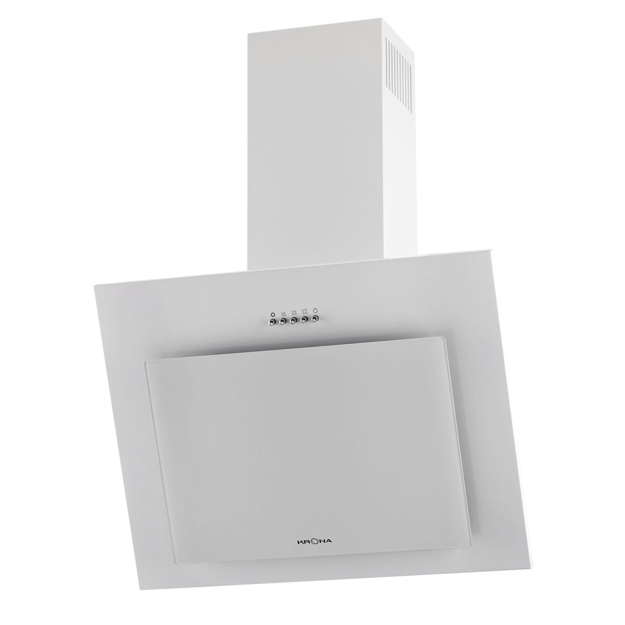 Изображение товара Кухонная вытяжка наклонная Krona Fiona 600 White PB 60 см белая Изображение товара Кухонная вытяжка наклонная Krona Fiona 600 White PB 60 см белая