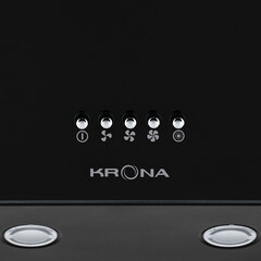 Кухонная вытяжка наклонная Krona Helga 600 Black PB 60 см черная - фото 5