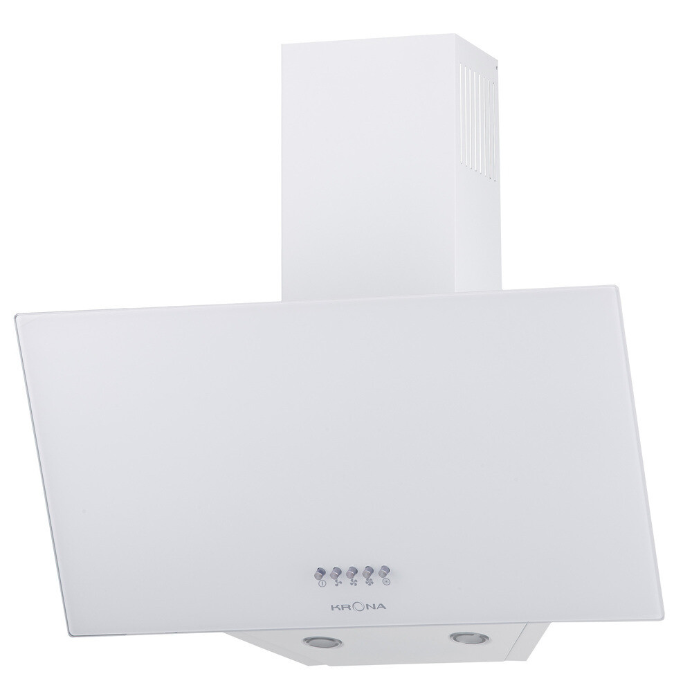 Изображение товара Кухонная вытяжка наклонная Krona Helga 600 White PB 60 см белая Изображение товара Кухонная вытяжка наклонная Krona Helga 600 White PB 60 см белая