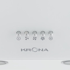 Кухонная вытяжка наклонная Krona Helga 500 White PB 50 см белая - фото 6