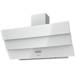 Кухонная вытяжка наклонная Krona Inga 900 White push button 90 см белая - фото 1