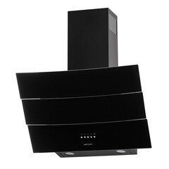 Изображение товара Кухонная вытяжка наклонная Krona Inga 600 Black push button 60 см черная