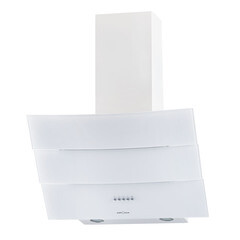 Кухонная вытяжка наклонная Krona Inga 600 White push button 60 см белая - фото 1