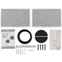 Кухонная вытяжка наклонная Krona IrIda 900 White sensor 90 см белая/нержавеющая сталь - фото 7