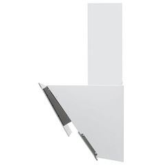 Кухонная вытяжка наклонная Krona IrIda 900 White sensor 90 см белая/нержавеющая сталь - фото 2