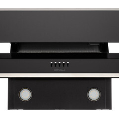 Кухонная вытяжка наклонная Krona IrIda 600 Black push button 60 см черная/нержавеющая сталь - фото 2