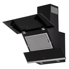 Кухонная вытяжка наклонная Krona IrIda 600 Black sensor 60 см черная/нержавеющая сталь - фото 6