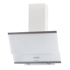 Кухонная вытяжка наклонная Krona IrIda 600 White push button 60 см белая/нержавеющая сталь