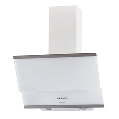 Кухонная вытяжка наклонная Krona IrIda 600 White push button 60 см белая/нержавеющая сталь - фото 1