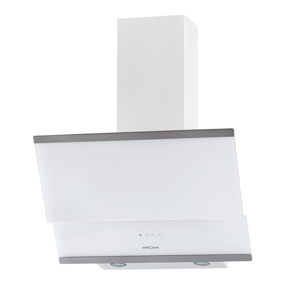 Изображение товара Кухонная вытяжка наклонная Krona IrIda 600 White sensor 60 см белая/нержавеющая сталь Изображение товара Кухонная вытяжка наклонная Krona IrIda 600 White sensor 60 см белая/нержавеющая сталь
