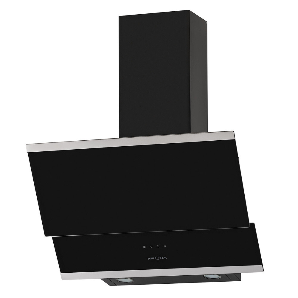 Кухонная вытяжка наклонная Krona Irma 600 Black/Black sensor 60 см черная