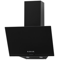 Кухонная вытяжка наклонная Krona Jina 500 Black PB V2 49,5 см черная