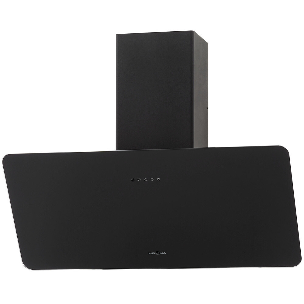 Изображение товара Вытяжка Krona Liora 900 Black S — наклонная, черная, 600 м3/ч Изображение товара Вытяжка Krona Liora 900 Black S — наклонная, черная, 600 м3/ч
