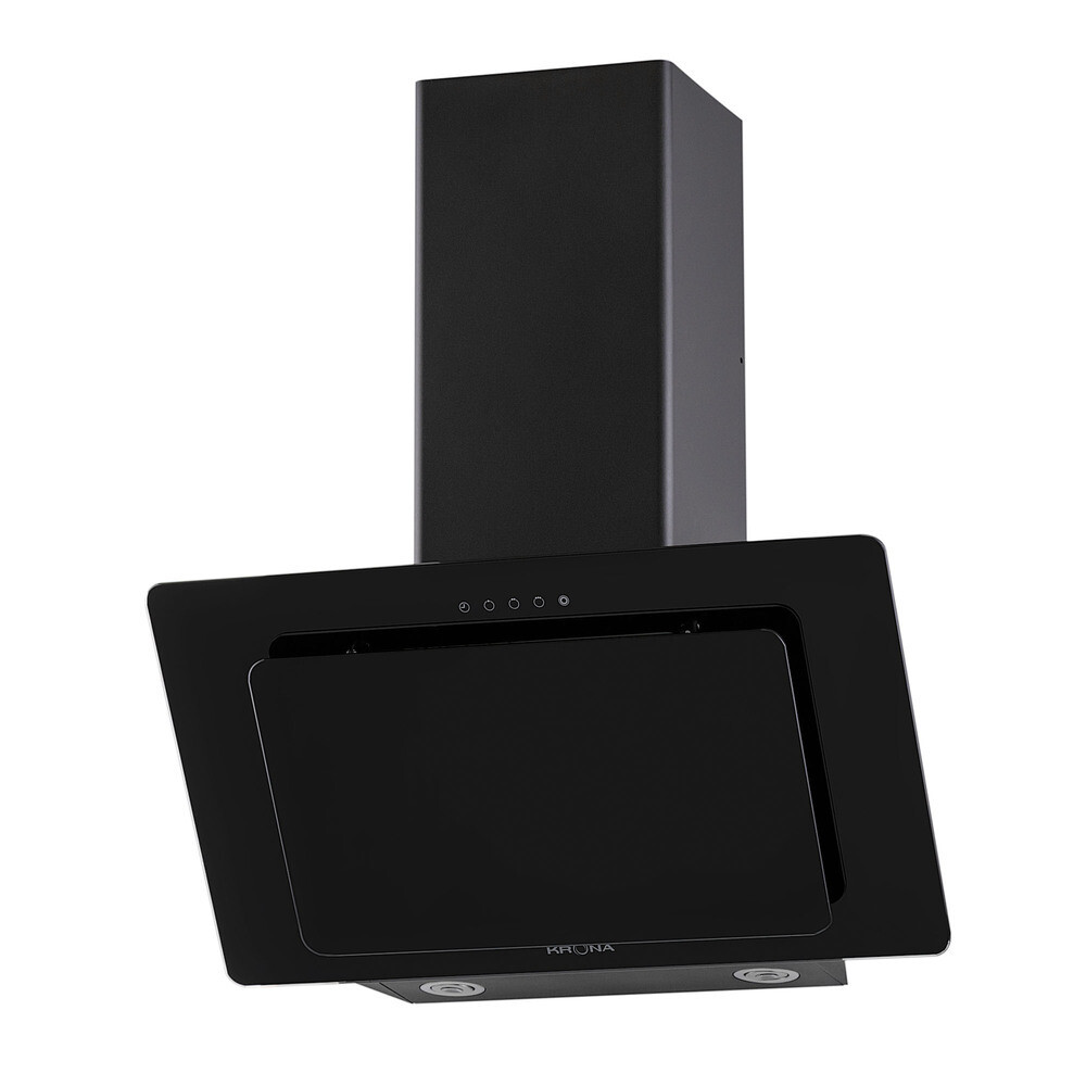 Кухонная вытяжка наклонная Krona Liva 600 Black S 60 см черная