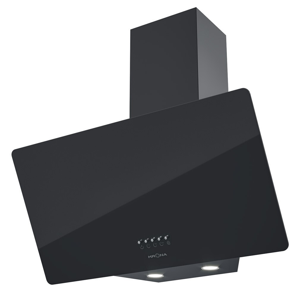 Изображение товара Кухонная вытяжка наклонная Krona Polly 600 Black PB 60 см черная