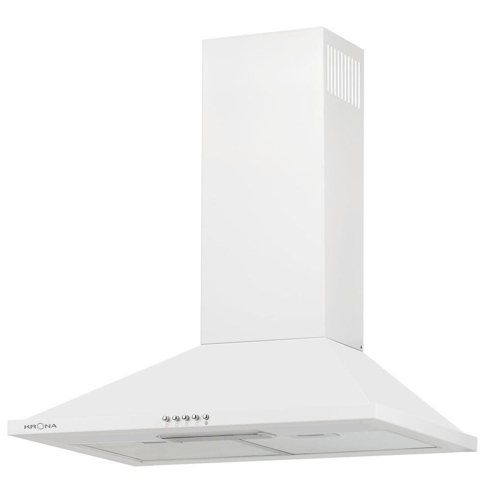 Изображение товара Кухонная вытяжка купольная Krona Bella 600 White push button 60 см белая