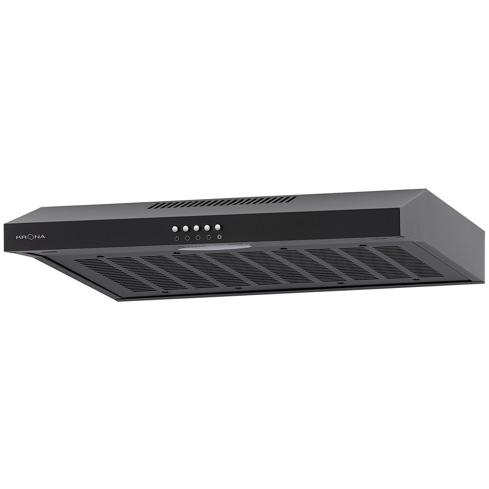 Изображение товара Кухонная вытяжка подвесная Krona Ermina 600 Black PB 60 см черная