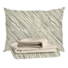 Комплект постельного белья 1,5-спальный тенсель Mona Liza Mark серый с простыней 150х215 см - фото 1