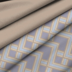 Комплект постельного белья 2-спальный тенсель Mona Liza Alex бежевый с простыней 215х240 см - фото 3