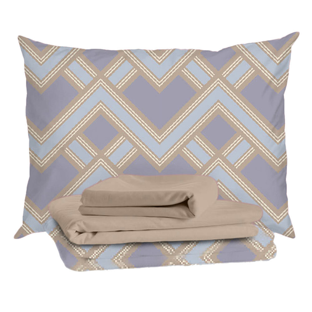 Изображение товара Комплект постельного белья Mona Liza Alex из тенселя 2 спальных 215х240 см бежевый