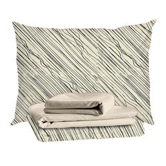 Комплект постельного белья Евро тенсель Mona Liza Mark серый с простыней 240х260 см - фото 1